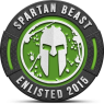 Spartan Beast Enlisted Badge