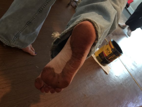 stain foot