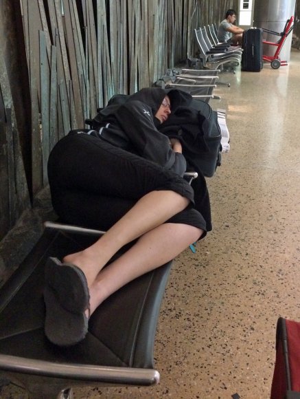 01 sleeping in airport
