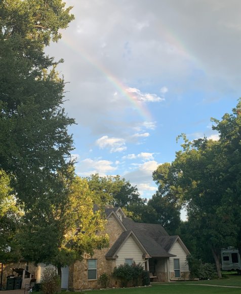 66 rainbow over house