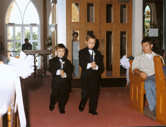 processional ring bearers josh brendan