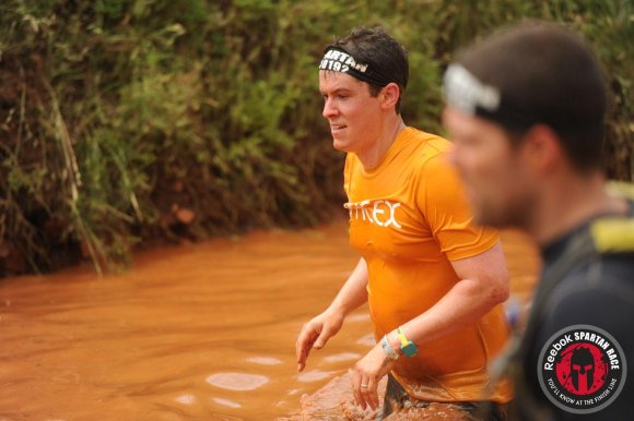 Michael and Nate in water