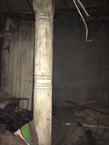 lots of old wood columns