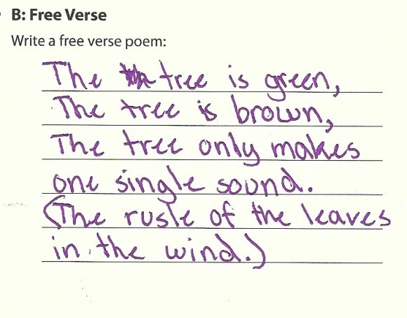 10 free verse