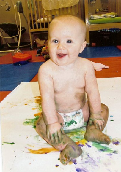 messy baby hannah