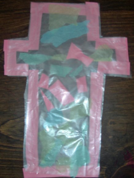 stained glass cross