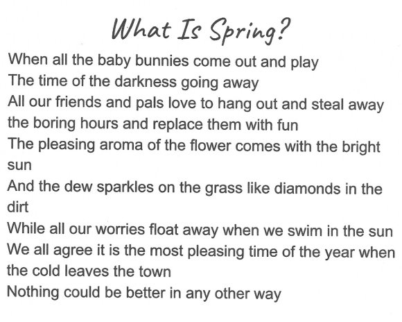 26 spring poem