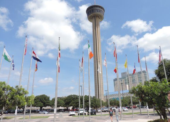 14 flags and tower