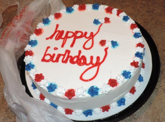 50 birthday ice cream cake