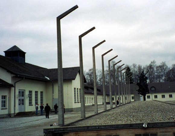 1-1 Dachau fence posts