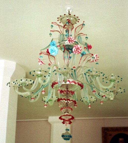 7-9 Glass chandelier