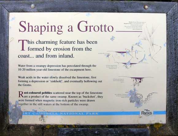 14 great ocean road grotto sign