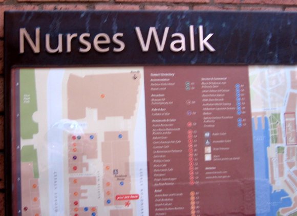 20 sydney nurses walk sign