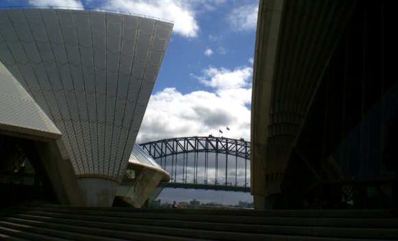 20 Sydney Harbor Bridge thru OperaHouse